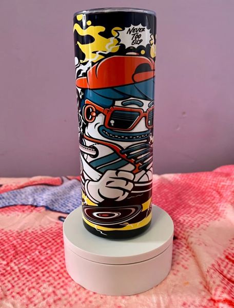 20 oz. Insulated Double Wall Skinny Sublimated Wrapped Tumbler